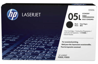 HP 05L Economy Black LaserJet Toner Cartridge (CE505L)